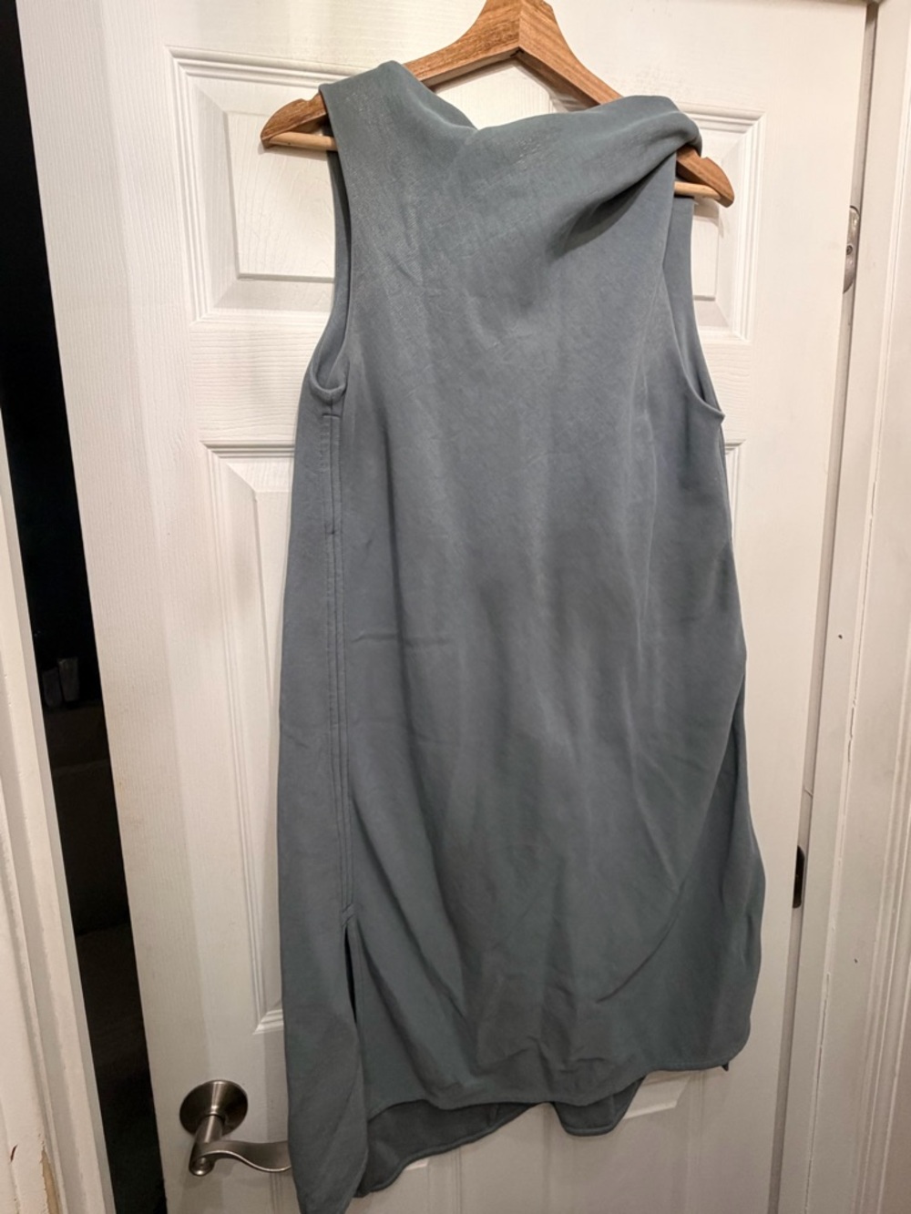 COS Sleeveless Light Blue-Grey Shift Dress
